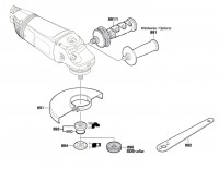 Bosch 3 601 H84 204 Gws 24-230 Jh Angle Grinder 230 V / Eu Spare Parts